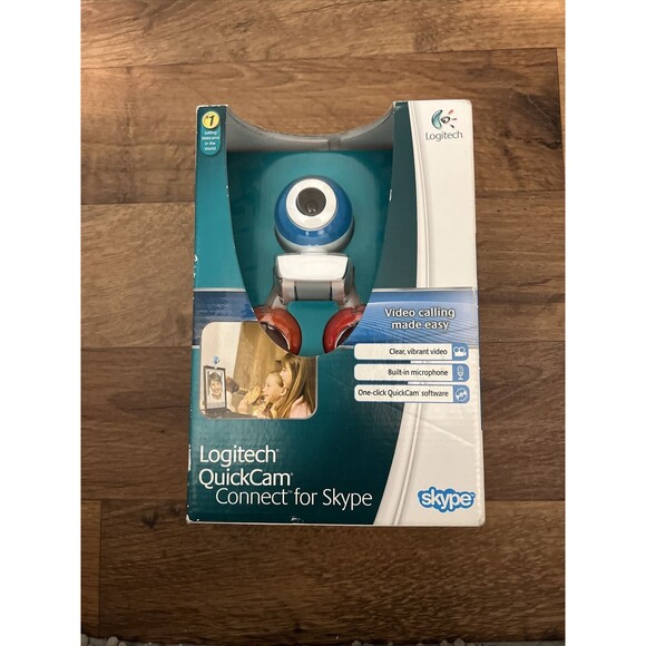 Webcam - Logitech Quickcam Connect For Video Calling Camera - Blue White - Picture 9 of 12